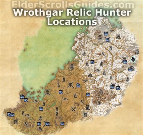 Wrothgar Relic Hunter Map Elder Scrolls Online Guides
