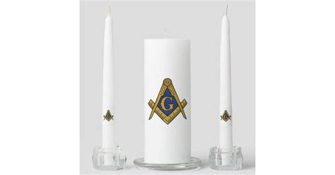 Masonic Unity Candle Set Zazzle