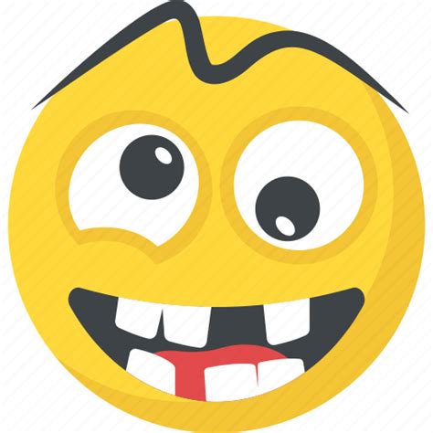 Crazy Face Emoji Laughing Naughty Smiley Icon