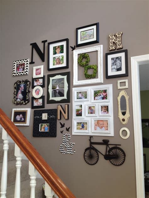 I know, rules are sometimes meant to be broken, but when it comes to sizing these rules serve as a great tool to get you on the right track. Staircase wall decor | Staircase wall decor, Decorating stairway walls, Gallery wall layout