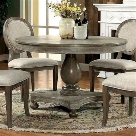 Furniture Of America Kathryn Cm3872rt Table Transitional Round Dining