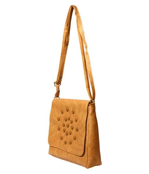 Geetu Ladies Bag Brown Faux Leather Sling Bag Buy Geetu Ladies Bag