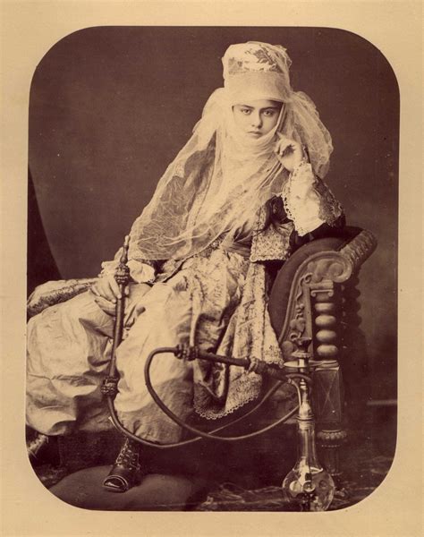 Woman From Ottoman Empire Constantinople Xix Century Old Photo