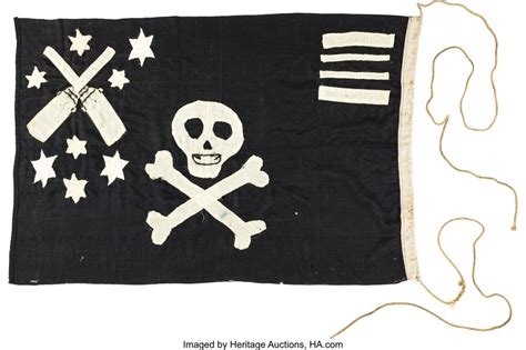 Bid Now Wwii Jolly Roger Flag Flown By Hm Submarine Tantalus 1943