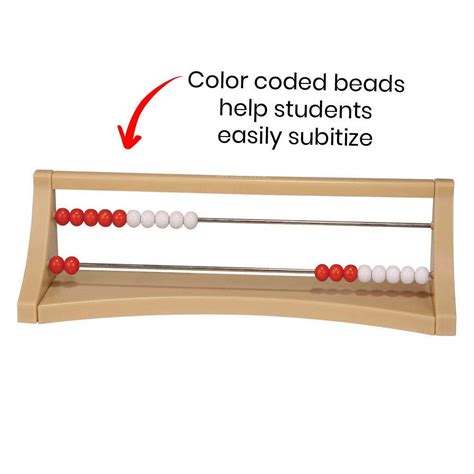 Hand2mind Mini 100 Bead Rekenrek， Wooden Abacus For Kids Math， Nu 売筋