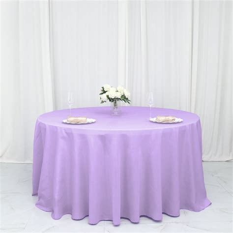132 Lavender Lilac Seamless Polyester Tablecloth