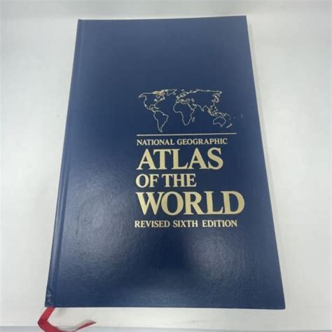 National Geographic Atlas Of The World 1995 Hc 6th Edition Illustrated