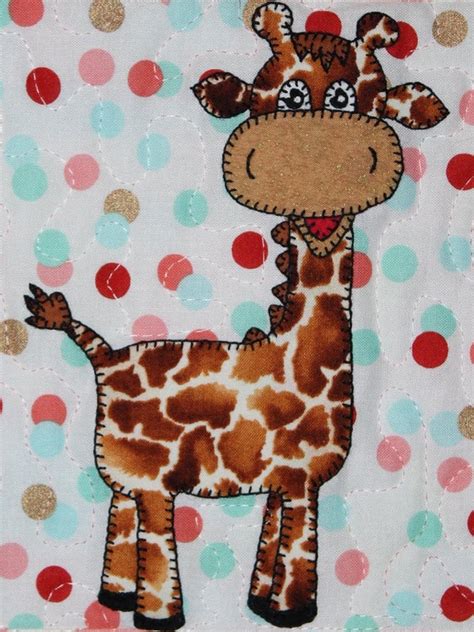 Giraffe Pdf Applique Pattern Baby Quilt Pattern Kids