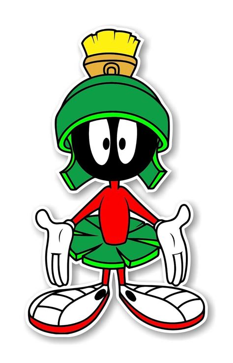 marvin the martian decal sticker die cut decals stickers and vinyl art