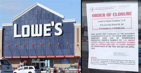 Lowes Store Closed For Violating Social Distancing Rules Law And Crime