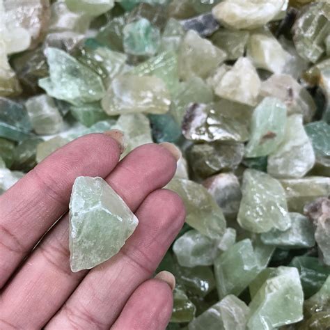 Green Calcite Rough Small 1pc Aus Crystals