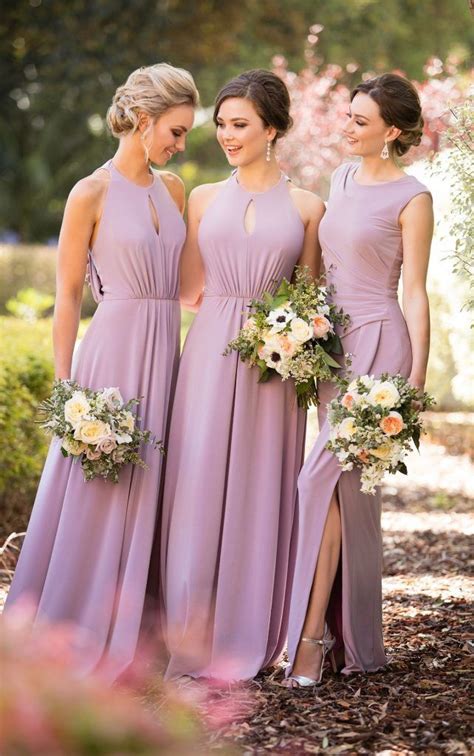 Trend We Love High Neckline Bridesmaid Dresses Lavender Bridesmaid Dresses Bridesmaid