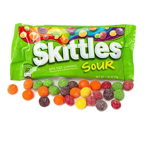 Sour Skittles Candy 18 Ounce Packs 24 Piece Box Candy Warehouse