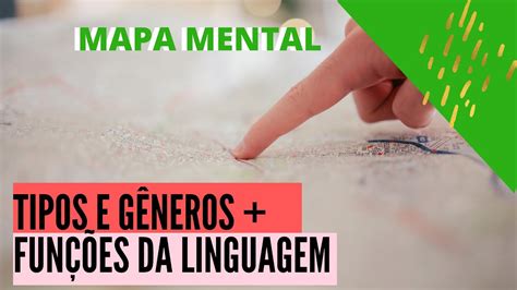 Mapa Mental Tipos E Gêneros Textuais E Funções Da Linguagem Youtube