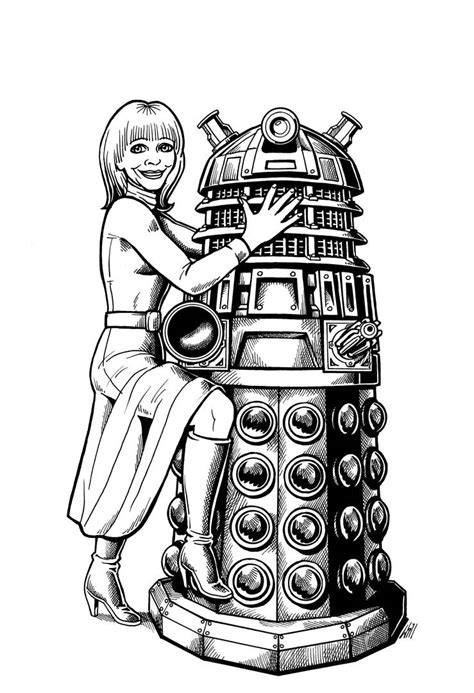 Katy Manning And Dalek By Willphantom On Deviantart