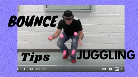 Tips Bounce Juggling Three Balls For Beginners Youtube