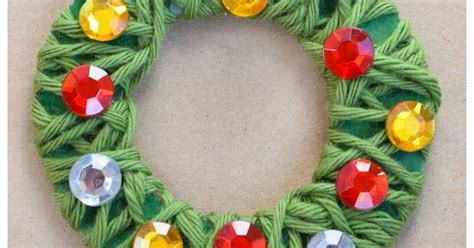 Yarn Wrapped Christmas Wreath Ornaments What Can We Do With Paper And