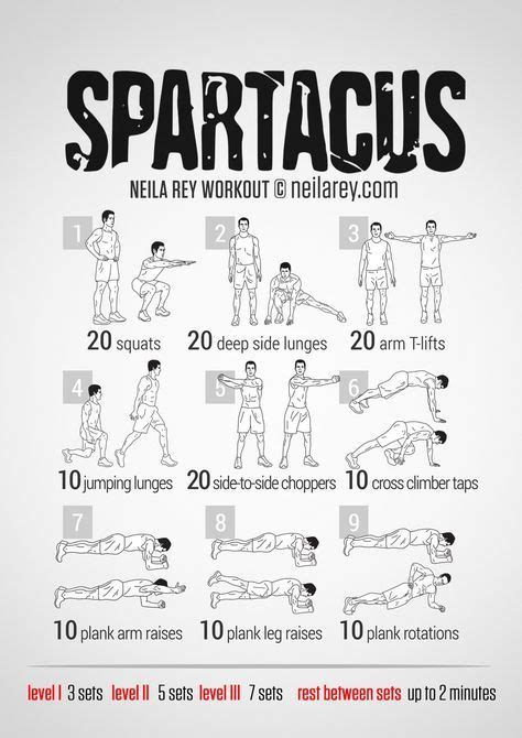 This spartacus workout routine and diet plan is guaranteed to turn you into a lean, mean, spartan fighting machine. 16 best Free Printable Workouts images on Pinterest | Physical activities, Workout routines and ...