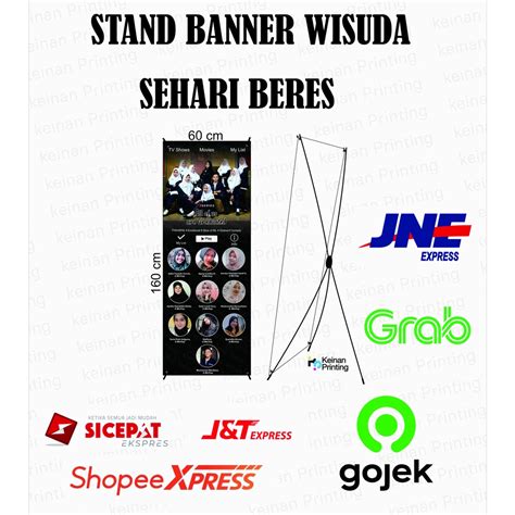 Jual Stand Banner Wisuda Xbanner Wisudabanner Wisuda Free Design