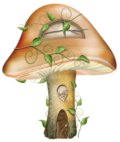 Mushroom clipart fairy village, Mushroom fairy village Transparent FREE for download on ...