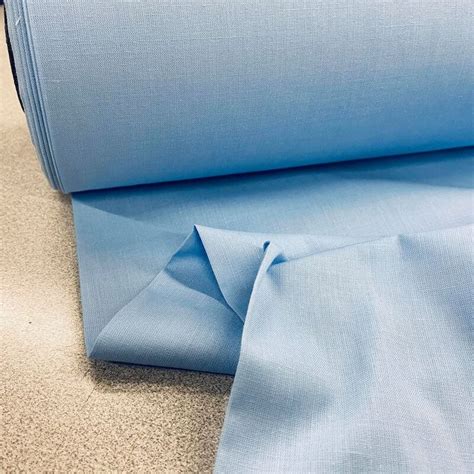 Extra Wide Plain Poly Cotton Light Blue 1st For Fabric