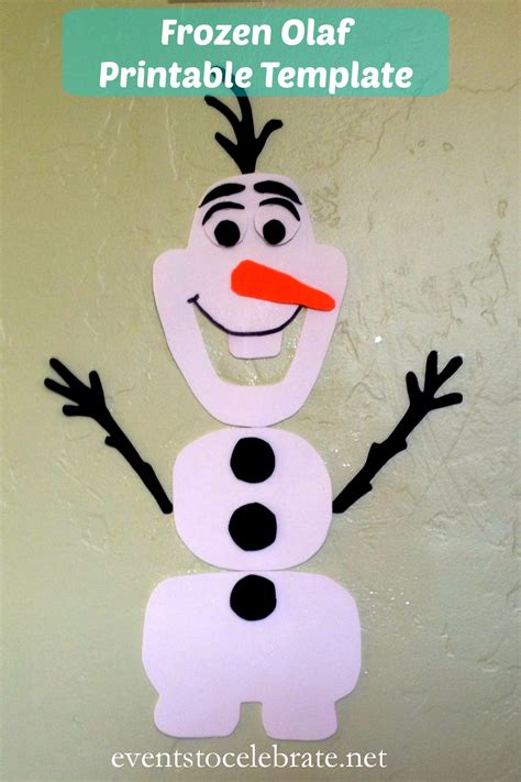 Olaf Printable From Disney Frozen Olaf Template For Crafts Kids N