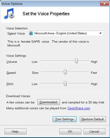 Microsoft Text To Speech Voices Download Windows 7