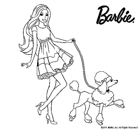 Imágenes De Barbie Para Pintar Perro Dibujos Para Pintar Barbie Para