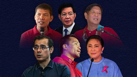 De Actualidad 852cjf Presidential Election Philippines 2022 Candidates