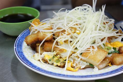 BỘt ChiÊn Vietnamese Fried Rice Cake With Egg Street Food Street