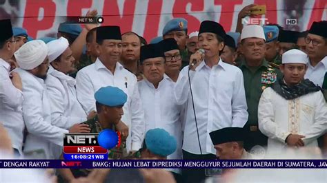 Jokowi Jk Sholat Jumat Bersama Di Monas Net 16 Youtube