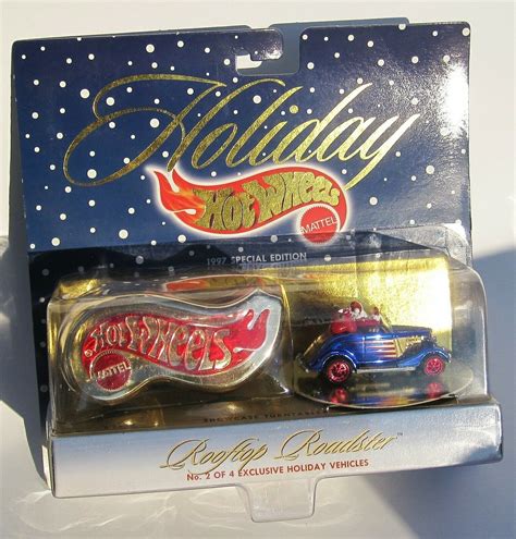 Hot Wheels 1997 Holiday Premiere BLUE 33 Ford Rooftop Roadster