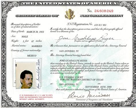 Certificate Of Citizenship Copy Certificate Of