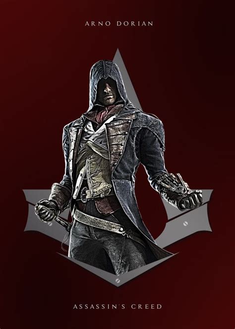 Assassins Creed Arno Dorian Displate Artwork By Artist Mequem Design
