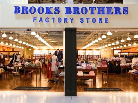 Brooks Brothers Factory Store With Clothing On Display