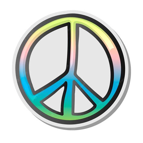 Premium Vector Peace Sign Emoji Sticker Emoticon Vector Illustration