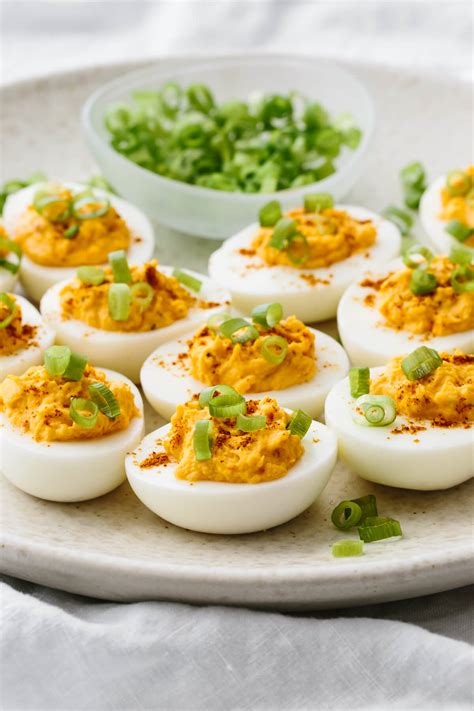 Spicy Deviled Eggs Downshiftology