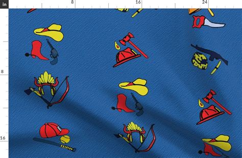 Chucky Denim Pattern Fabric Spoonflower