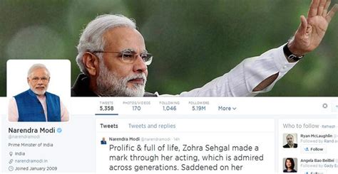 narendra modi is asia s most followed leader on twitter