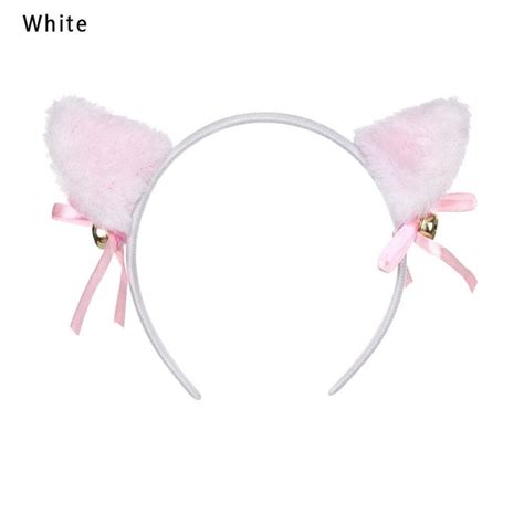 Cat Ears Headband White Cat Ears Headband Cat Ears Costume Hair