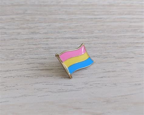 Pansexual Flag Enamel Pin Pansexual Pride Pin Pan Pins Etsy Canada