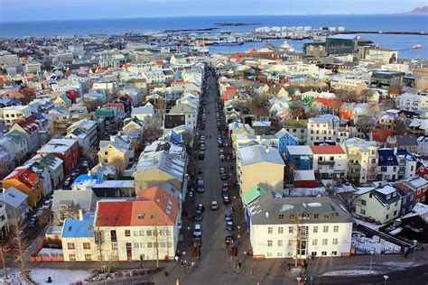 Wallpaper Iceland City Beautiful Place