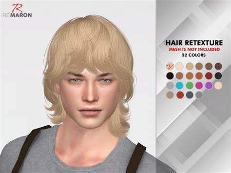 The Sims Resource Wings On0204 Hair Retextured By Remaron Sims 4 Hairs