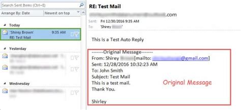 How To Auto Reply With The Original Email And A Predefined Text Via