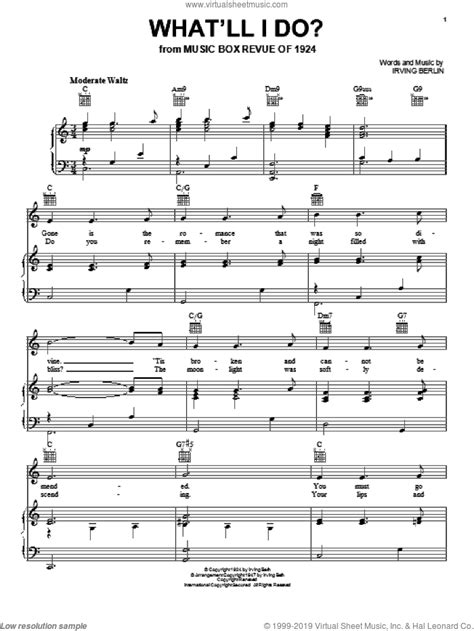 Whatll I Do Sheet Music For Voice Piano Or Guitar Pdf