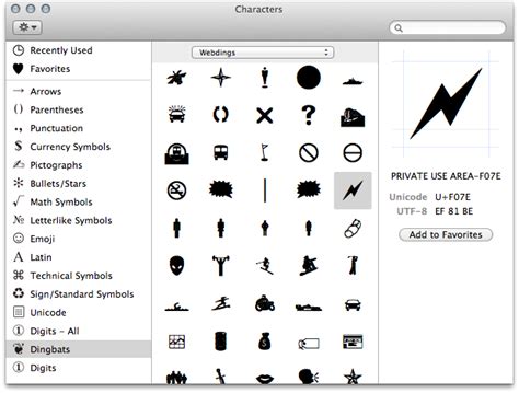 Macos Are All Pictogram Fonts Broken In Lion Ask Different