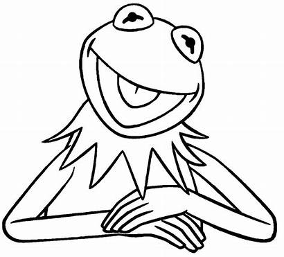 Kermit Frog Coloring Pages Muppets Drawing Printable