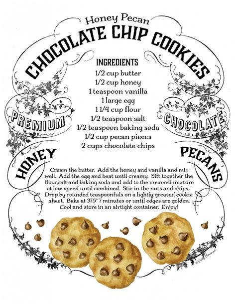 Easy Printable Chocolate Chip Cookie Recipe