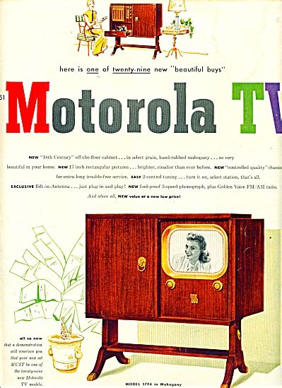Motorola Television Ad 1948