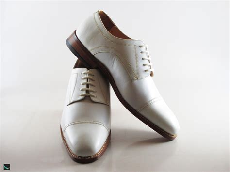 Classic White Leather Shoes For Men 3442 Leather Collections On